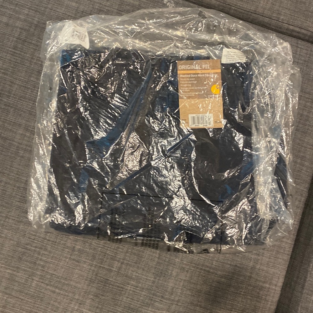 NWT Carhartt Washed Duck Work Dungaree - 38x34
